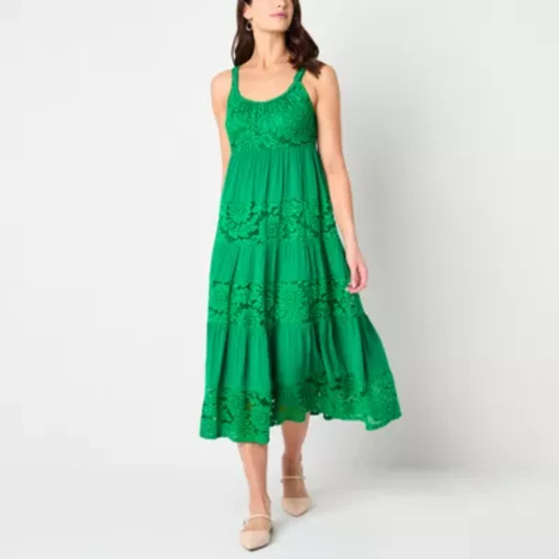 Isabel & Nina Womens Sleeveless Petite Maxi Dress