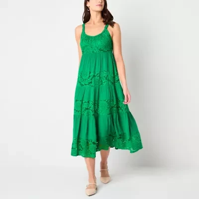 Isabel & Nina Womens Sleeveless Petite Maxi Dress