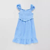 Thereabouts Little & Big Kid Girls Short Sleeve Cap A-Line Dress
