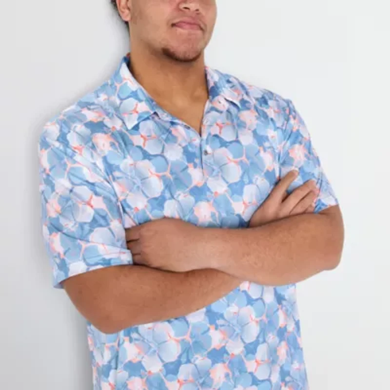 PGA TOUR Big and Tall Mens Classic Fit Short Sleeve Polo Shirt