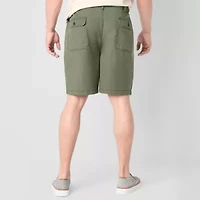 St. John's Bay Hiking Mens 10" Mid Rise Big and Tall Stretch Fabric Cargo Short