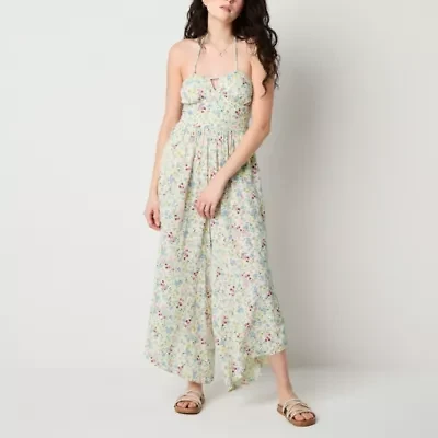 Arizona Womens Sleeveless Jumpsuit-Juniors