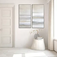 Streamline Art Ethereal Layers I Framed Canvas Art