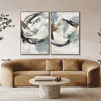 Streamline Art Dynamic Flow I Framed Canvas Art