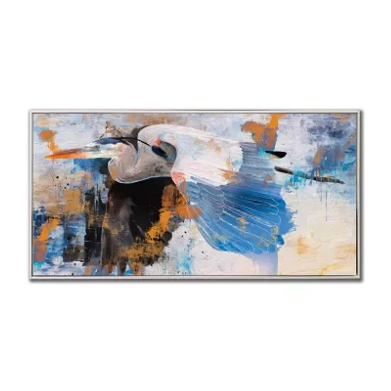 Streamline Art Blue Leader Framed Canvas Art