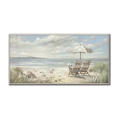 Streamline Art Beachside Serenity Framed Canvas Art