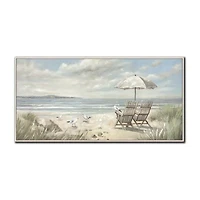 Streamline Art Beachside Serenity Framed Canvas Art