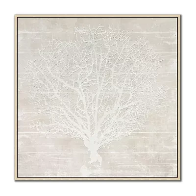 Streamline Art Coral Heart Ii Framed Canvas Art