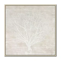 Streamline Art Coral Heart Ii Framed Canvas Art