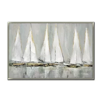 Streamline Art Sail Away Framed Canvas Art