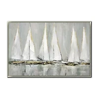 Streamline Art Sail Away Framed Canvas Art