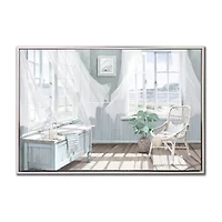 Streamline Art Breezy Seaside Interior Framed Canvas Art