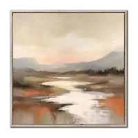 Streamline Art Peaceful Scenic Haven Framed Canvas Art