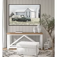 Streamline Art Flowers On The Farm Framed Canvas Art