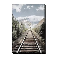 Streamline Art Mountain Tracks Canvas Art