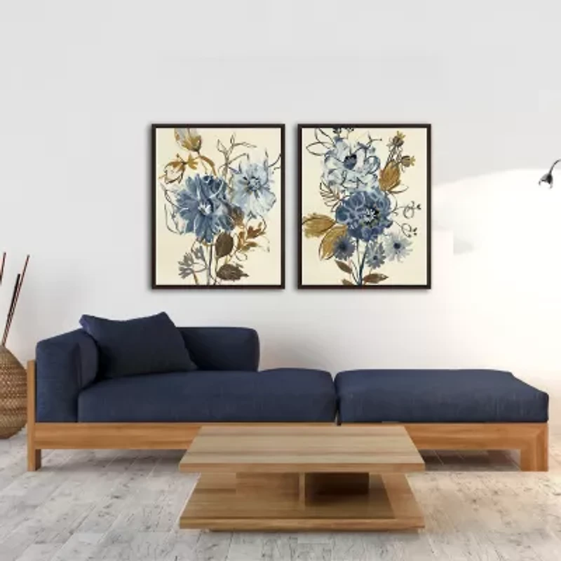 Streamline Art Down To Earth I Framed Canvas Art