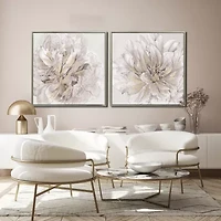 Streamline Art Pristine Petals Ii Framed Canvas Art