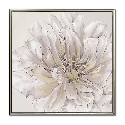Streamline Art Pristine Petals Ii Framed Canvas Art