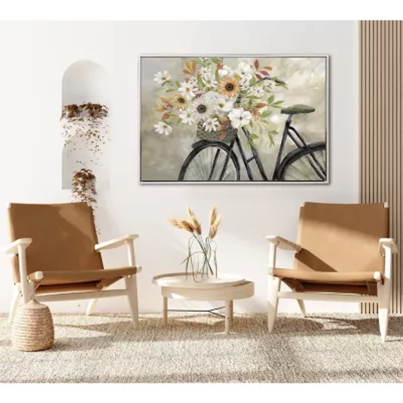 Streamline Art Autumn Bike Framed Canvas Art