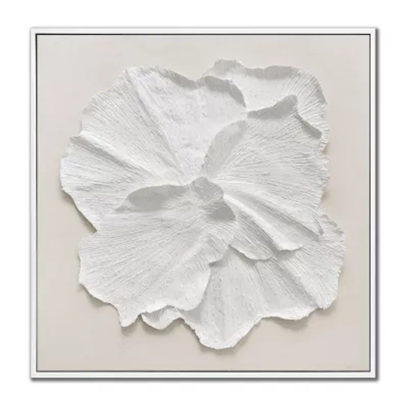 Streamline Art Delicate Petal I Framed Canvas Art