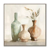 Streamline Art Rustic Vessels Ii Framed Canvas Art