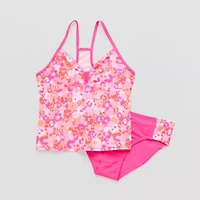 ZeroXposur Big Girls Floral 3pc Tankini Set