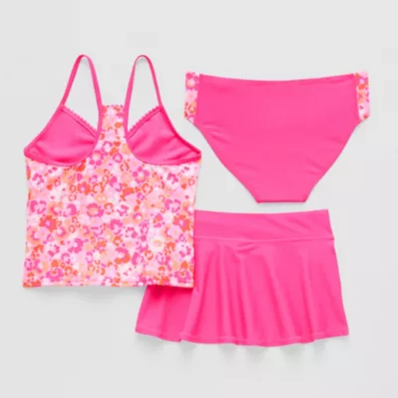 ZeroXposur Big Girls Floral 3pc Tankini Set