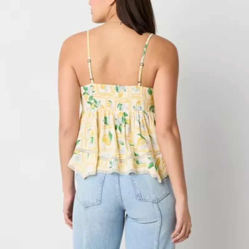 Arizona Womens Juniors V Neck Tank Top