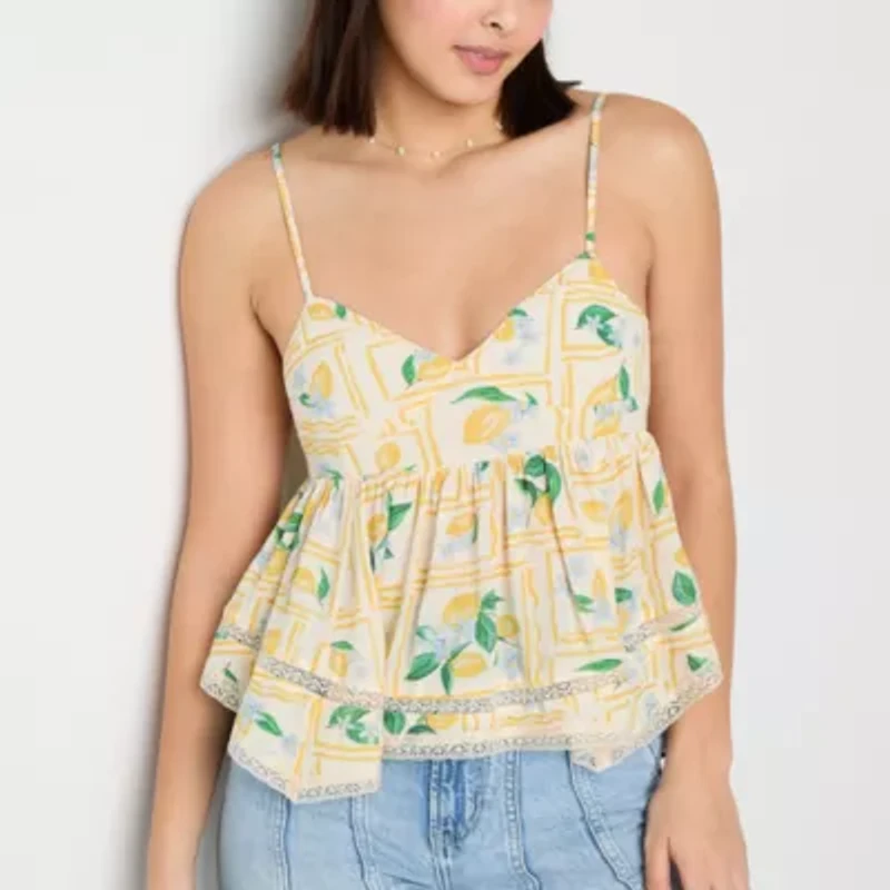 Arizona Womens Juniors V Neck Tank Top