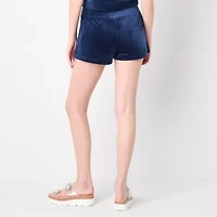 Juicy By Couture Juniors Womens Mid Rise Velour Pull-On Short