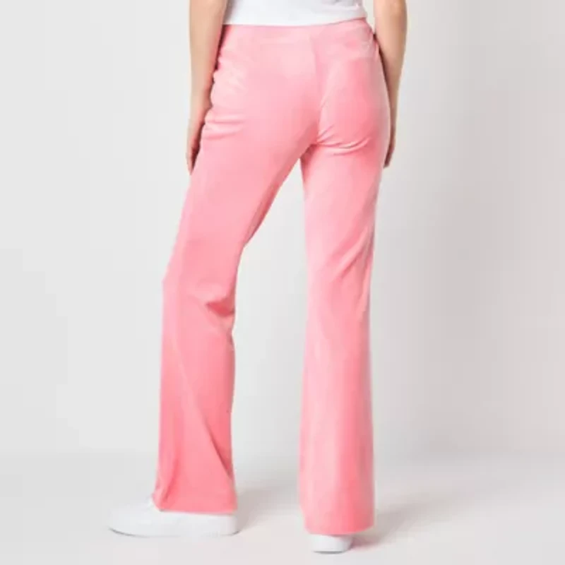 Juicy By Juicy Couture Womens Juniors Bootcut Mid Rise Track Pant