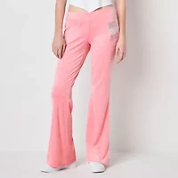 Juicy By Juicy Couture Womens Juniors Bootcut Mid Rise Track Pant