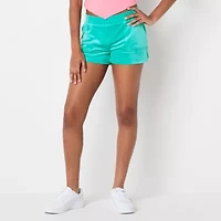 Juicy By Couture Juniors Womens Mid Rise Velour Pull-On Short