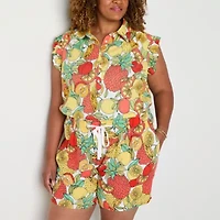 St. John's Bay Womens Sleeveless Plus Blouse