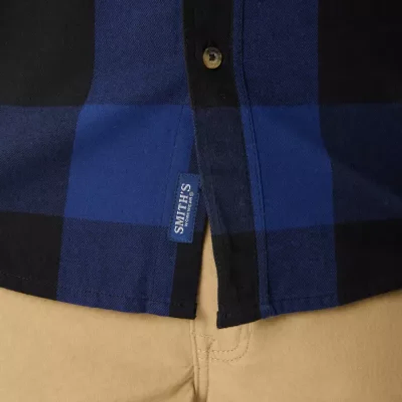 Smiths Workwear Mens Long Sleeve Regular Fit Flannel Shirt