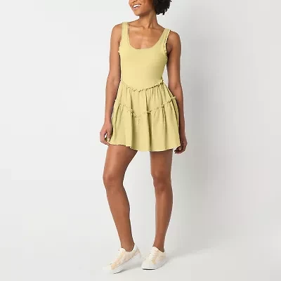 Arizona Built  Shorts Womens Sleeveless Juniors Skater Dress