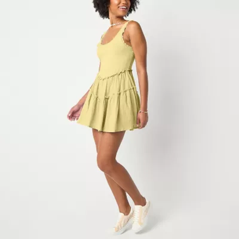 Arizona Built  Shorts Womens Juniors Sleeveless Skater Dress