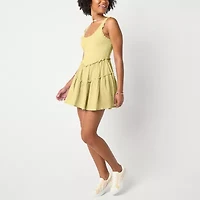 Arizona Built  Shorts Womens Juniors Sleeveless Skater Dress