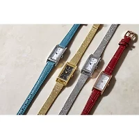 Citizen Womens Green Leather Strap Watch Eg7120-00a