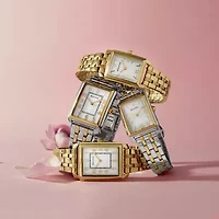 Bulova Sutton Womens Gold Tone Stainless Steel Bracelet Watch 97l186