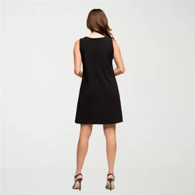 24seven Comfort Apparel Womens Sleeveless Shift Dress