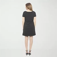 24seven Comfort Apparel Womens Short Sleeve Shift Dress