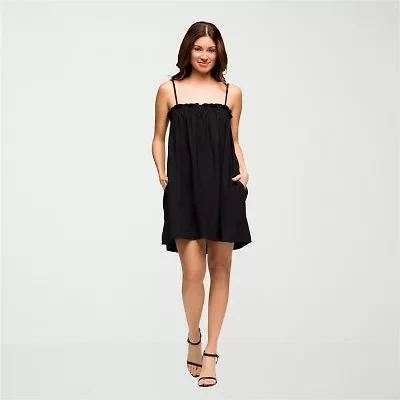 24seven Comfort Apparel Womens Sleeveless Babydoll Dress