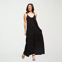 24seven Comfort Apparel Womens Sleeveless A-Line Dress