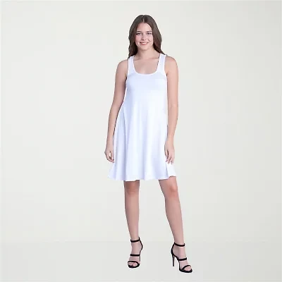 24seven Comfort Apparel Womens Sleeveless Swing Dresses