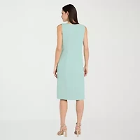 R & M Richards Womens Jacket Dress With Removable Necklace