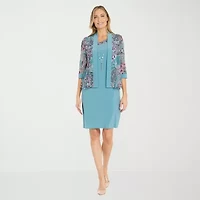R & M Richards Womens Floral Jacket Dress