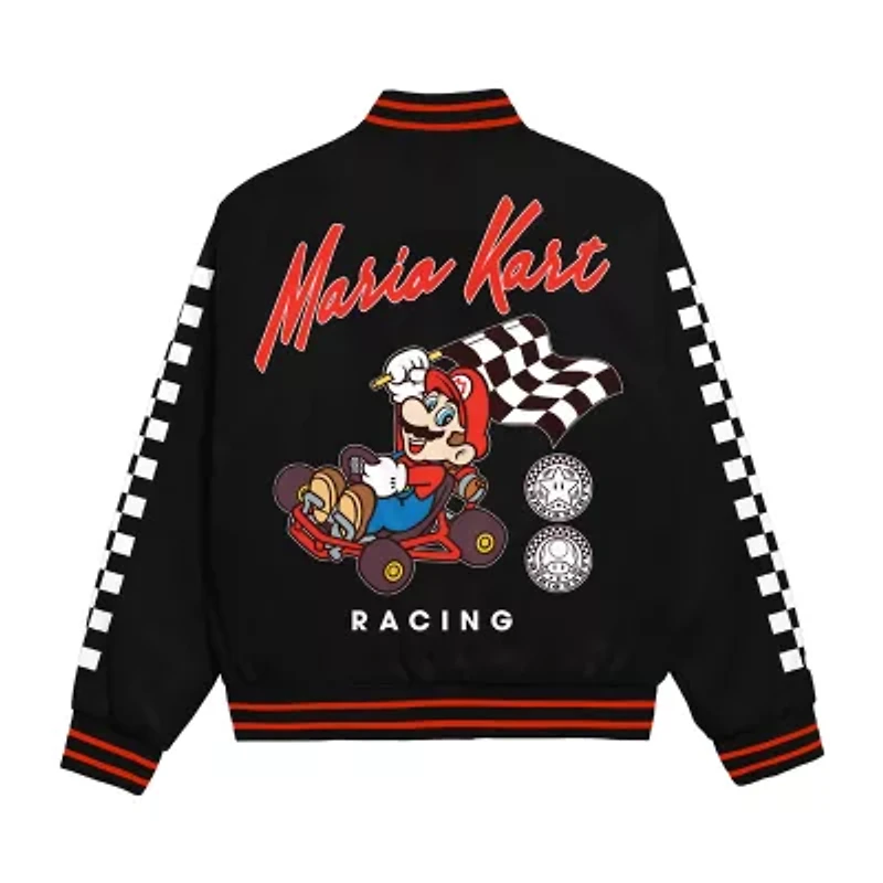 Novelty Mens Super Mario Lightweight Bomber Jacket