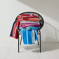 Outdoor Oasis Cabana Stripe Double-sided Beach Towel