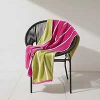 Outdoor Oasis Cabana Stripe Double-sided Beach Towel